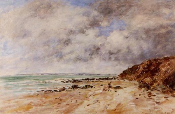 Hennequeville, Near Trouville by Eugène-louis Boudin