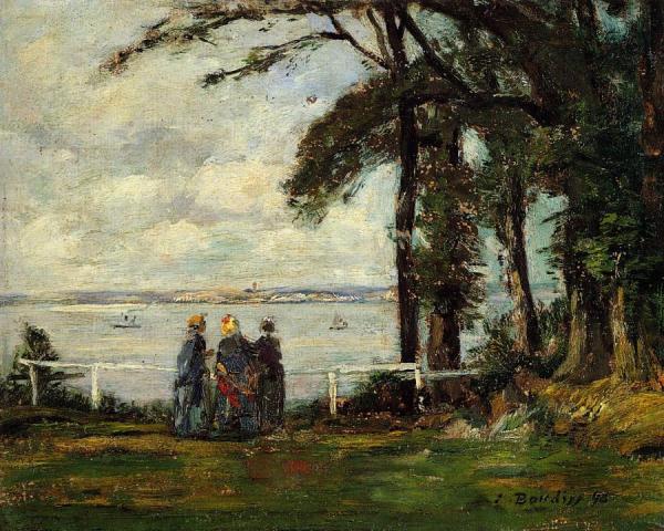 Honfleur, La Cote De Grace by Eugène-louis Boudin