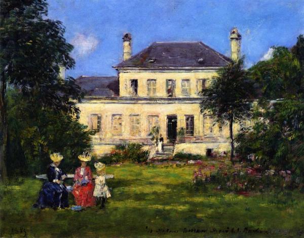 House And Garden Of The Painter Braquaval by Eugène-louis Boudin
