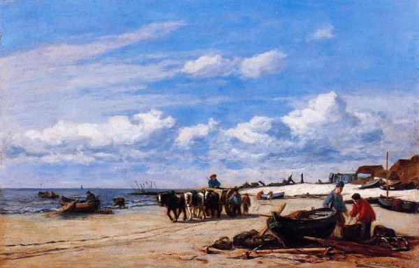 In The Vicinity Of Honfleur by Eugène-louis Boudin