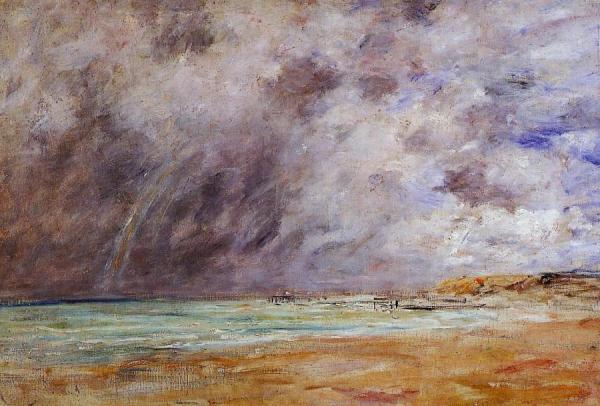 Le Havre, Stormy Skies Over The Estuary by Eugène-louis Boudin