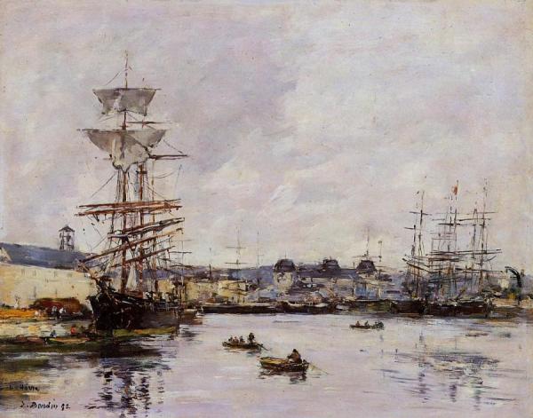Le Havre, The Casimir Delavigne Basin by Eugène-louis Boudin