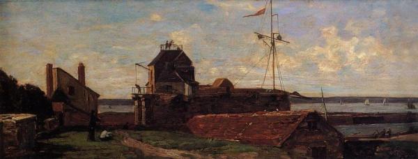 Le Havre, The Francois I Tower by Eugène-louis Boudin