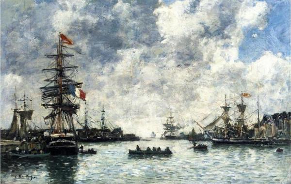 Le Havre, The Outer Harbor by Eugène-louis Boudin