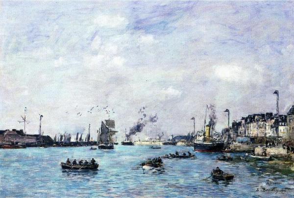 Le Havre, The Outer Harbor by Eugène-louis Boudin