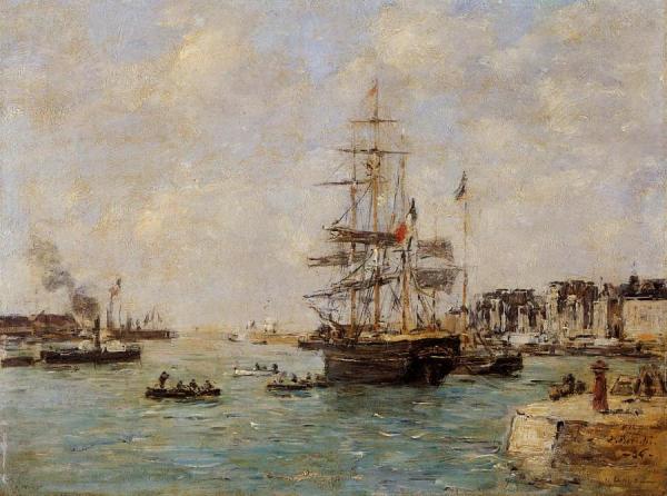 Le Havre, The Outer Port by Eugène-louis Boudin