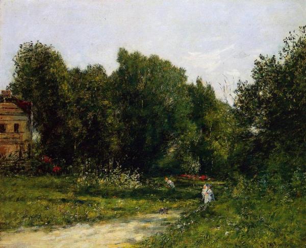 Le Parc Cordieres A Trouville by Eugène-louis Boudin