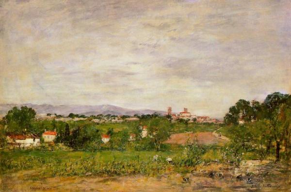 Near Antibes by Eugène-louis Boudin