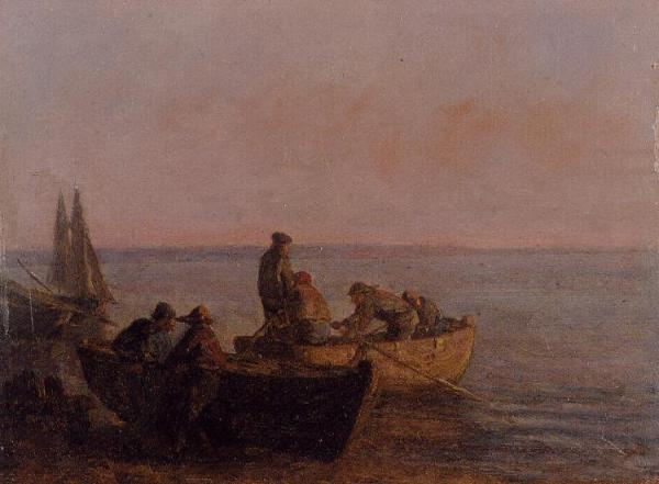 Near Honfleur by Eugène-louis Boudin