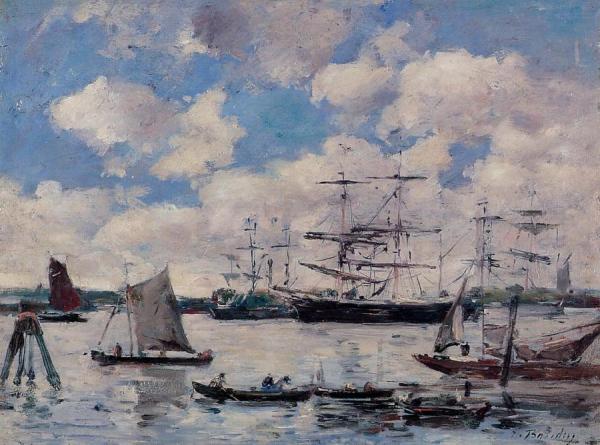 Near Rotterdam by Eugène-louis Boudin
