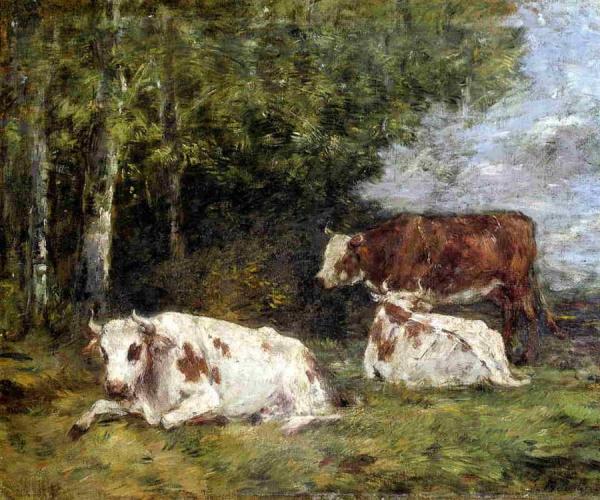 Norman Pasture by Eugène-louis Boudin