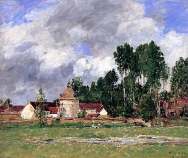 Oisème, Landscape Near Chartres by Eugène-louis Boudin