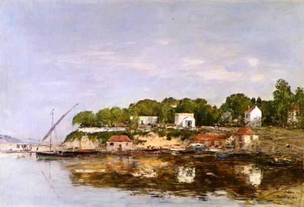Petit Port De Saint-jean Near Villefranche by Eugène-louis Boudin
