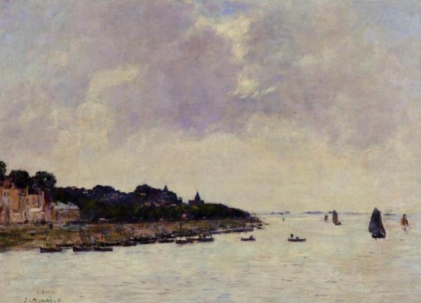 Saint-valery-sur-somme by Eugène-louis Boudin