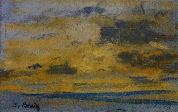 Seascape by Eugène-louis Boudin