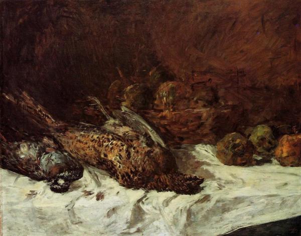 Still Life With Fowl by Eugène-louis Boudin