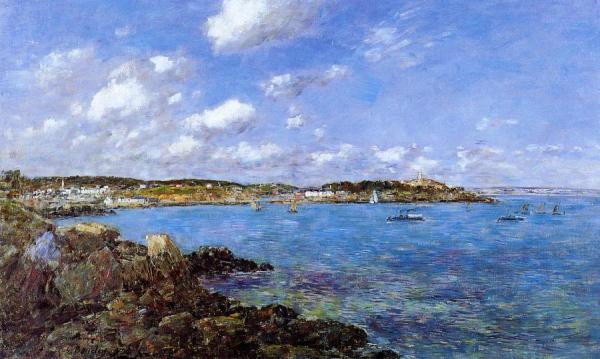 The Bay Of Douarnenez by Eugène-louis Boudin