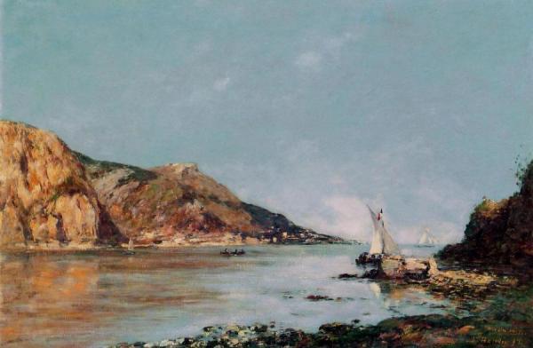 The Bay Of Fourmis, Beaulieu by Eugène-louis Boudin