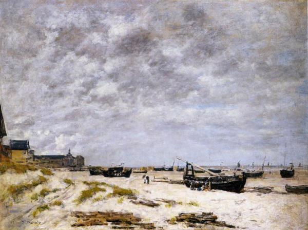 The Beach, Berck by Eugène-louis Boudin