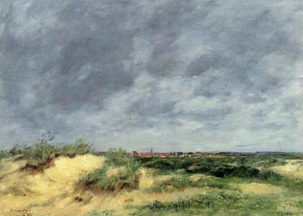 The Berck Dunes by Eugène-louis Boudin