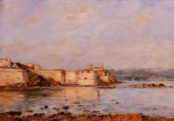 The Harbor Of Antibes by Eugène-louis Boudin