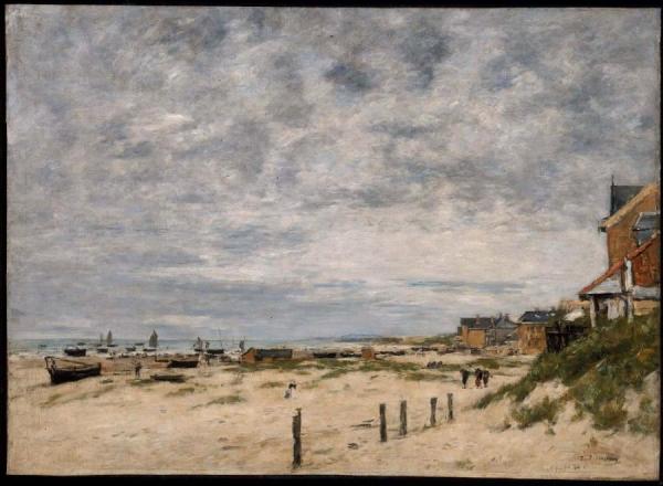 The Inlet At Berck by Eugène-louis Boudin
