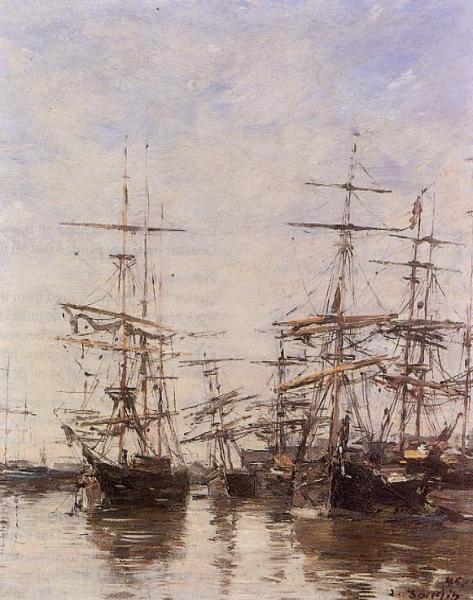 The Port by Eugène-louis Boudin