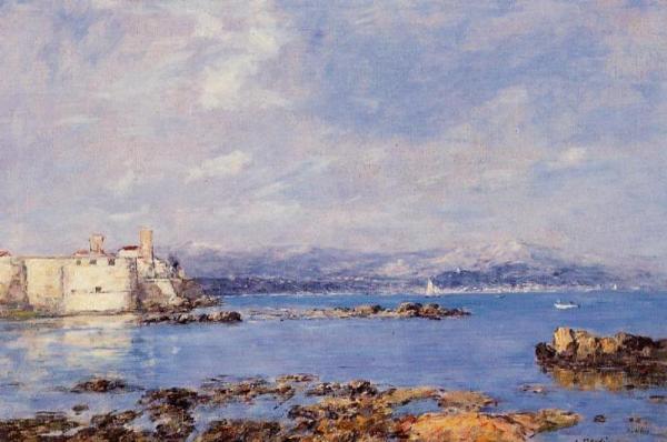 The Rocks Of L'ilette And The Fortifications by Eugène-louis Boudin