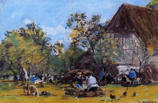 The Saint-simeon Farm by Eugène-louis Boudin