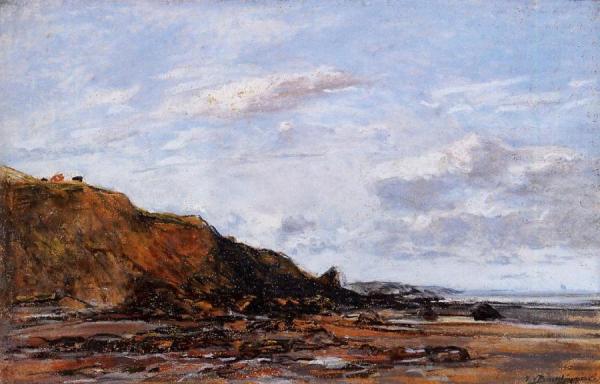 The Shore by Eugène-louis Boudin