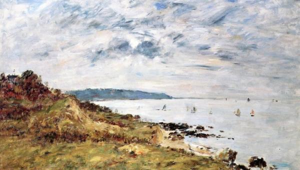 The Shore At Benerville by Eugène-louis Boudin
