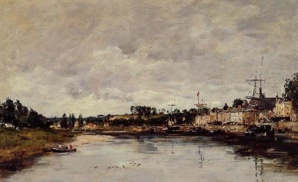 The Somme At Saint-valery-sur-somme by Eugène-louis Boudin