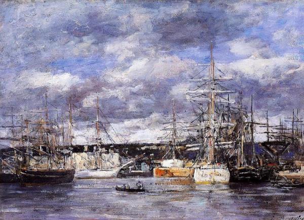 The Vauban Basin At Havre by Eugène-louis Boudin