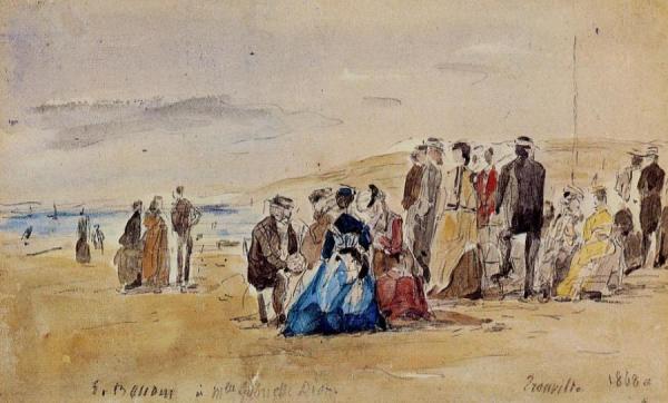 Trouville by Eugène-louis Boudin