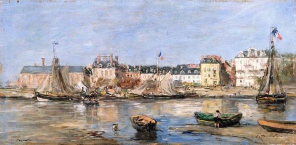 Trouville, The Port by Eugène-louis Boudin