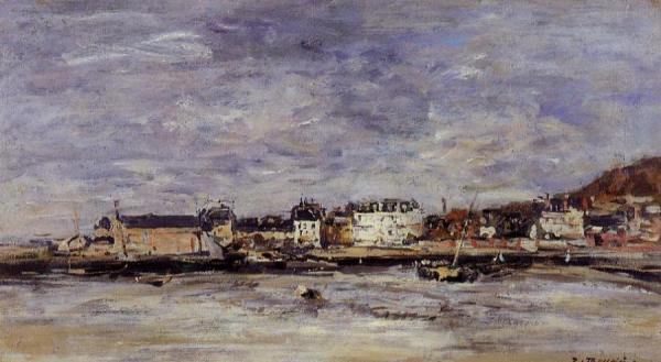 Trouville, The Port by Eugène-louis Boudin