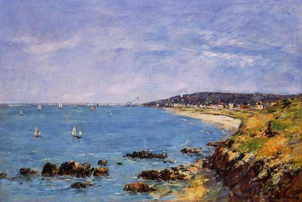 Trouville, View From The Heights by Eugène-louis Boudin