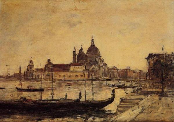 Venice, Le Mole Et La Salute by Eugène-louis Boudin Oil Painting Reproductions