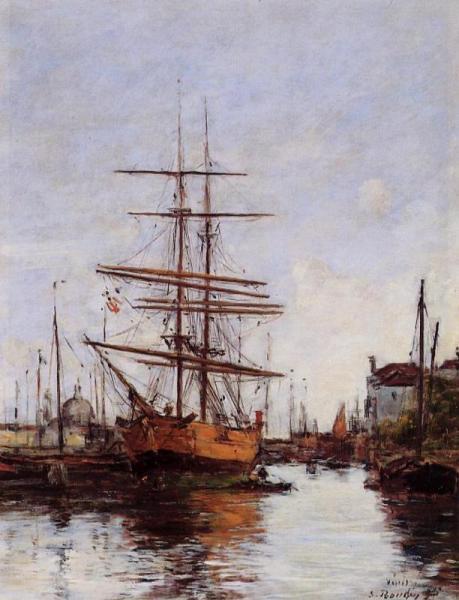 Venice, Quai De La Guidecca by Eugène-louis Boudin