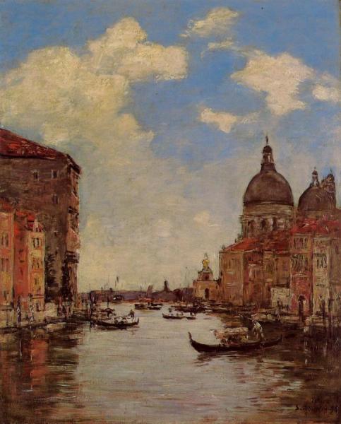 Eugène-louis Boudin Venice, The Canal De La Gandara
