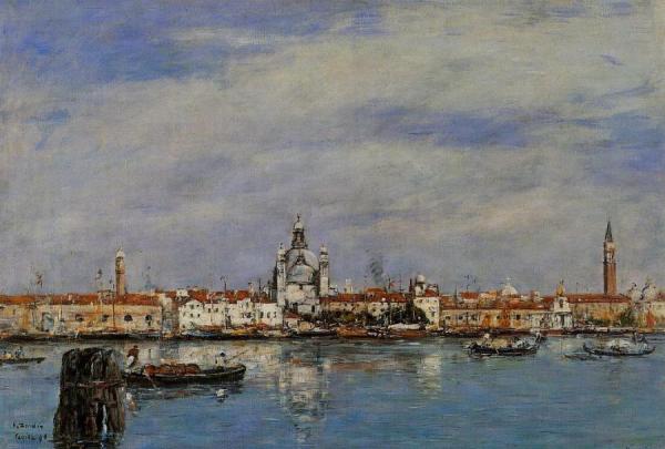 Venice, The Grand Canal by Eugène-louis Boudin