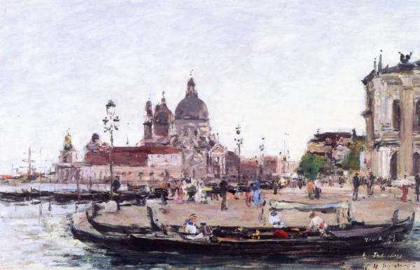 Venice, The Salute by Eugène-louis Boudin
