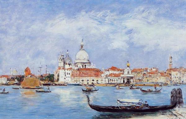 Venice, View From The Grand Canal by Eugène-louis Boudin