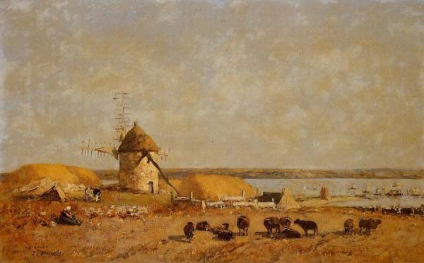 View From The Camaret Heights by Eugène-louis Boudin