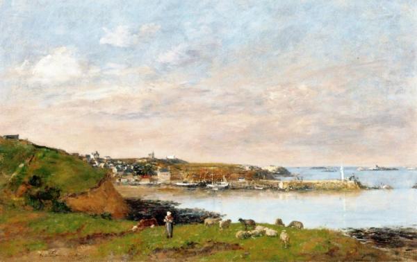 Eugène-louis Boudin View Of Portrieux