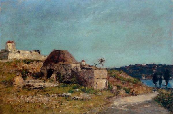 Villefranche, The Citadel by Eugène-louis Boudin