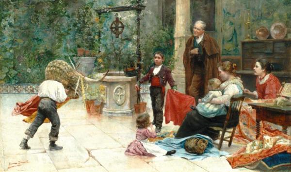 The Bull Fight by Eugenio Alvarez Dumont