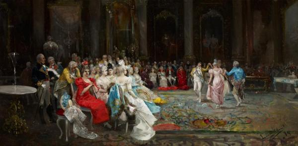 Dance At The Palace by Eugenio Lucas Villamil