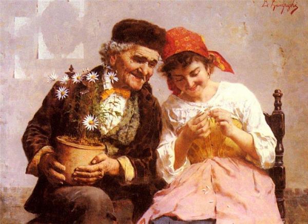 Eugenio Zampighi He Loves Me, He Loves Me Not