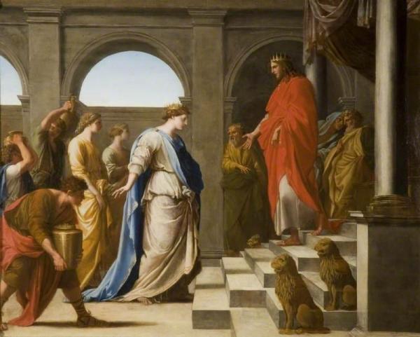 Solomon And The Queen Of Sheba by Eustache Le Sueur